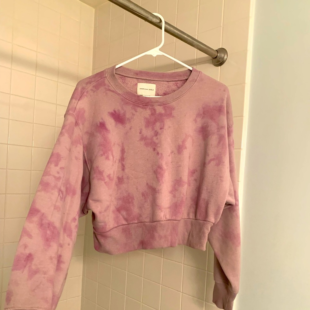 Size medium aerie cropped tie die hoodie